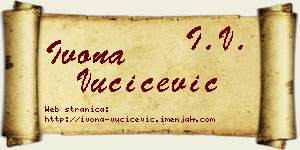 Ivona Vučićević vizit kartica